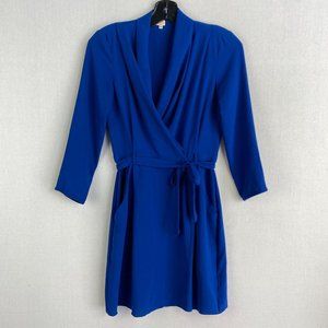 WILFRED Blue Shirt Wrap Dress